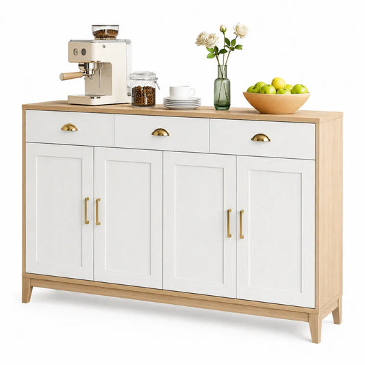 Credenza in legno MDF con ante e cassetti